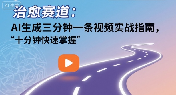 治愈赛道：AI生成三分钟一条视频实战指南，十分钟快速掌握